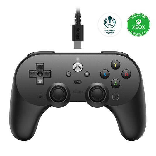 8BitDo Pro 2 Wired Controller for Xbox (Hall Effect joysticks) - Wireless Game Controller