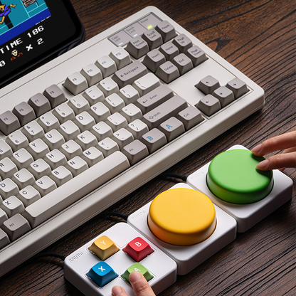8BitDo Keyboard Extensions - Super Buttons Super ABXY Super Stick - Compact Gaming Keyboard