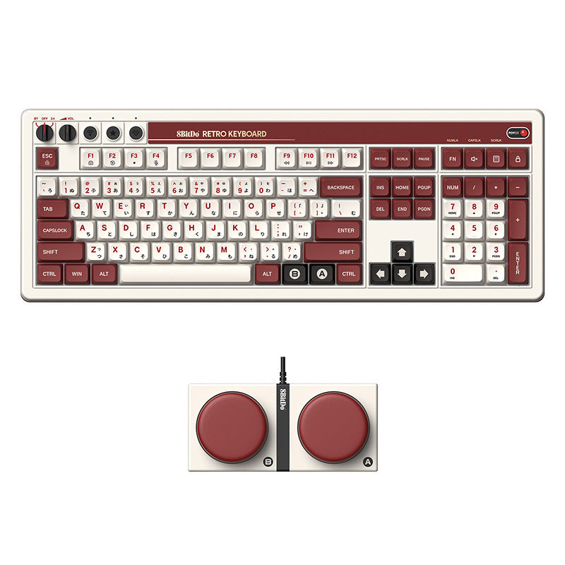 8BitDo Retro 108 Mechanical Keyboard - Compact Gaming Keyboard