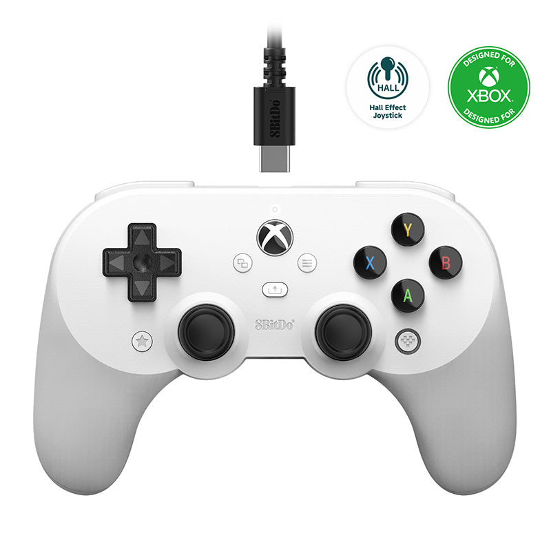 8BitDo Pro 2 Wired Controller for Xbox (Hall Effect joysticks) - Wireless Game Controller