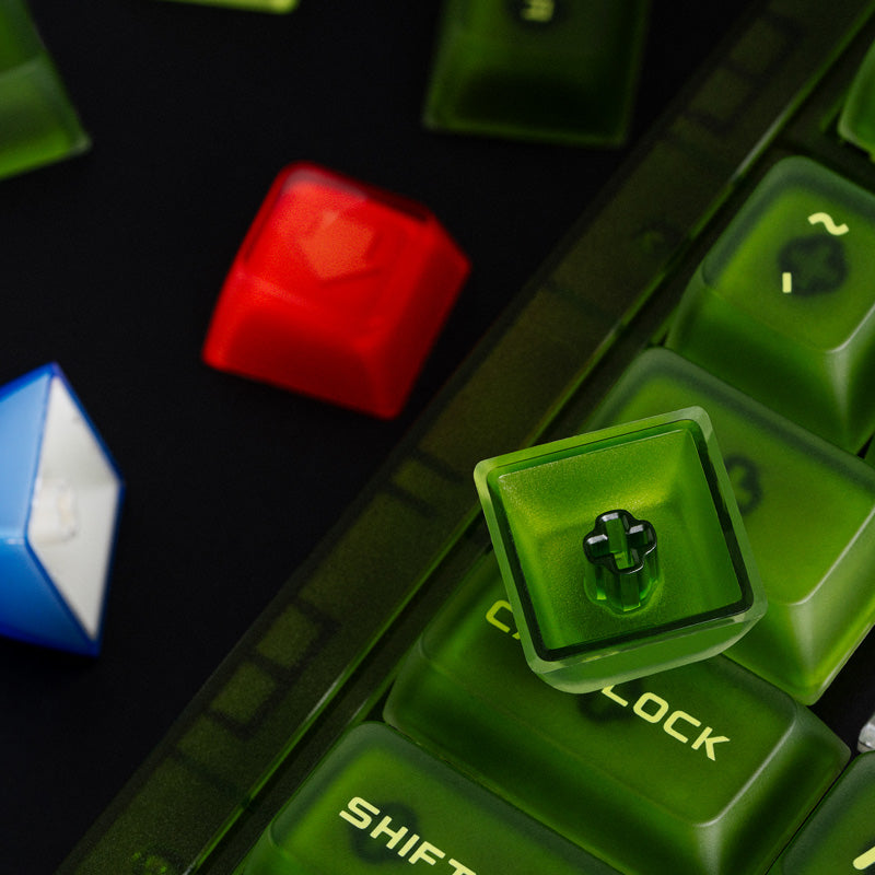 8BitDo Double-Layered Crystal Arrow Keycaps - Retro Gaming Accessory