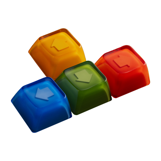 8BitDo Double-Layered Crystal Arrow Keycaps - Retro Gaming Accessory