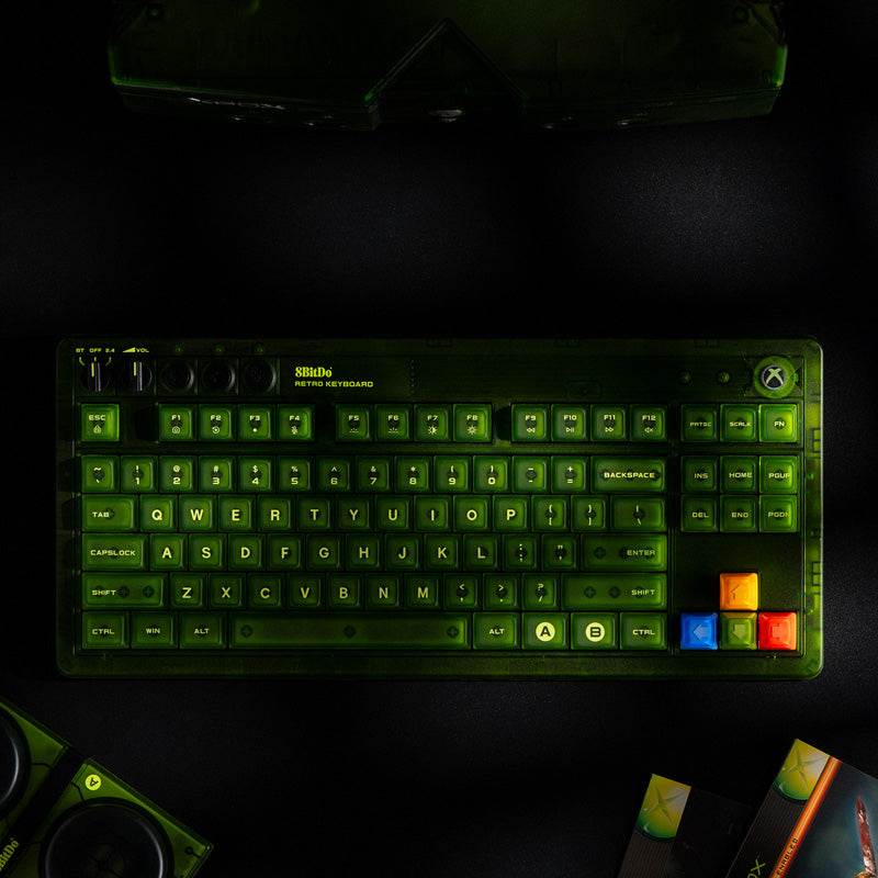 8BitDo Retro 87 Mechanical Keyboard - Xbox Edition - Compact Gaming Keyboard