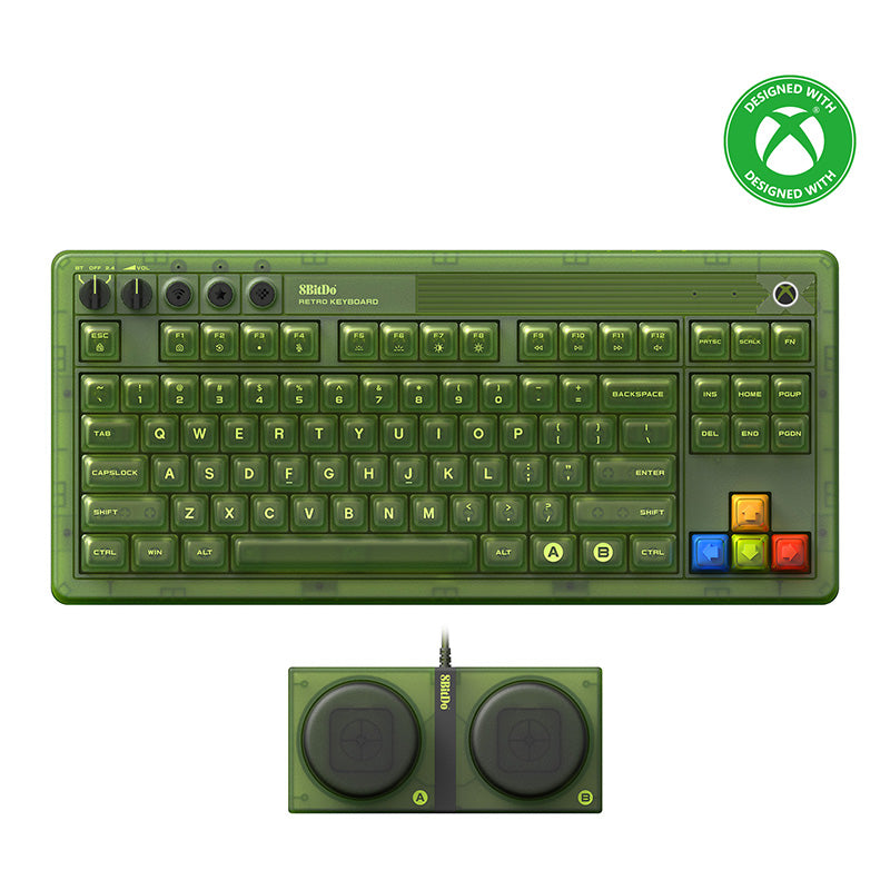 8BitDo Retro 87 Mechanical Keyboard - Xbox Edition - Compact Gaming Keyboard