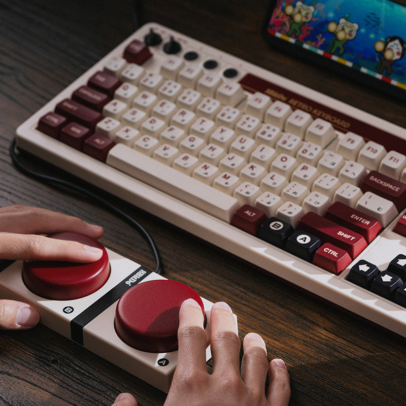 8BitDo Retro Mechanical Keyboard - Compact Gaming Keyboard