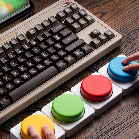 8BitDo Keyboard Extensions - Super Buttons Super ABXY Super Stick - Compact Gaming Keyboard