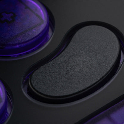 8BitDo Arcade Controller - Transparent Purple Signature Edition - Arcade Fight Stick