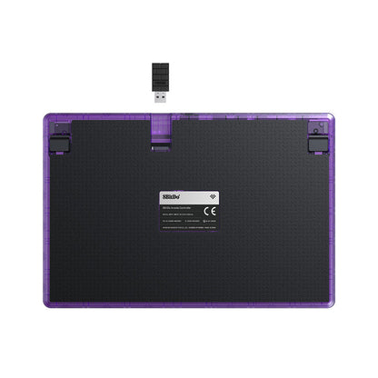 8BitDo Arcade Controller - Transparent Purple Signature Edition - Arcade Fight Stick